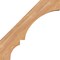 Ekena Millwork 3 1/2"W x 20"D x 20"H Balboa Smooth Knee Brace, Western Red Cedar BRC04X20X20BOA00SWR - alternate 3
